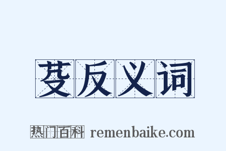 芟反义词是什么意思的图片